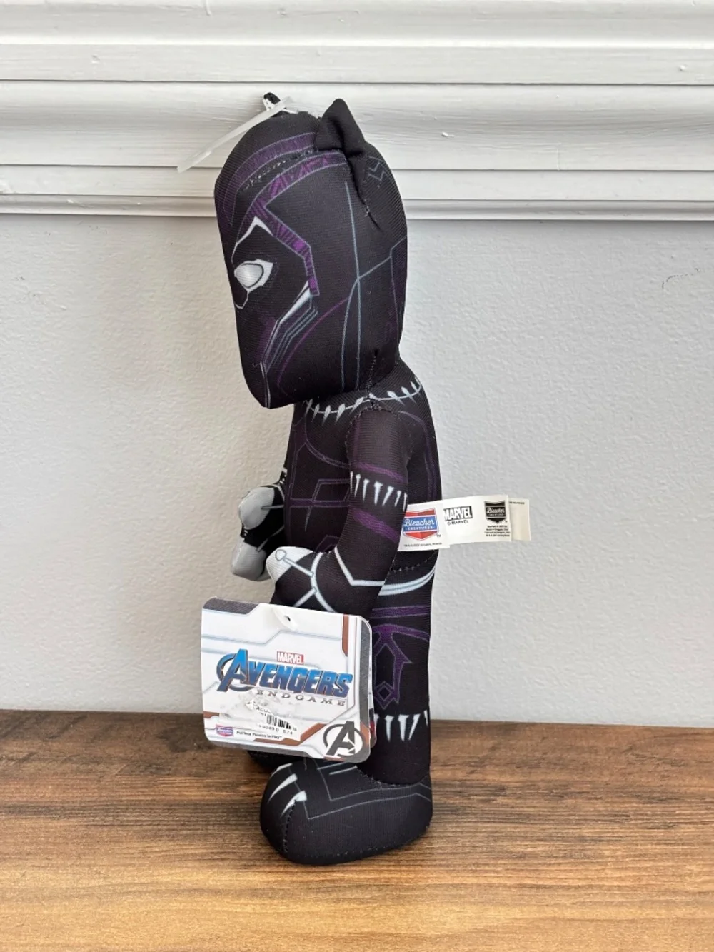 NWT Marvel Avengers Black Panther Plush Figure Stuffed Toy Bleacher Creatures 10